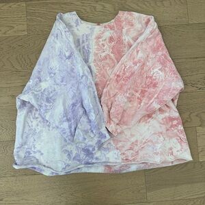 Colorblock Marble Tie Dye Sweatshirt